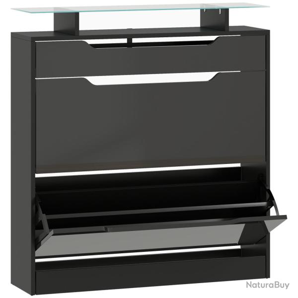 Armoire � chaussures entr�e 89 x 23 x 96 cm gain de place s�curit� anti-basculement contemporain et