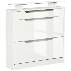 Armoire &agrave; chaussures entr&eacute;e compacte 89 x 23 x 96 cm rangement modulable anti basculement contempor
