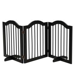 Barri&egrave;re de s&eacute;curit&eacute; pour animaux modulable pliable 154.5 x 61 cm protection entr&eacute;e couloir moderne