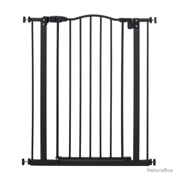 Barri�re de s�curit� pour chien 74-80 x 94 x 4 cm fermeture automatique double verrouillage moderne