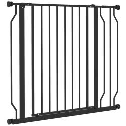 Barri&egrave;re de s&eacute;curit&eacute; pour animaux escalier 75-95 x 76 cm double verrouillage ouverture double sens