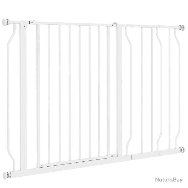 Barri�re de s�curit� pour animal r�glable 75-115 x 76 cm double verrouillage ouverture 2 sens style