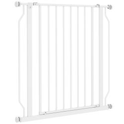 Barri&egrave;re de s&eacute;curit&eacute; pour animaux entr&eacute;e couloir 75-85 x 76 cm r&eacute;glable double verrouillage moderne