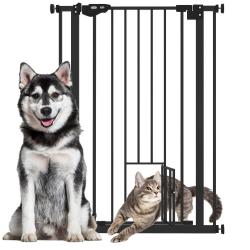 Barri&egrave;re de s&eacute;curit&eacute; animaux porte chat 74-80 x 104 cm fermeture auto double verrouillage contempor