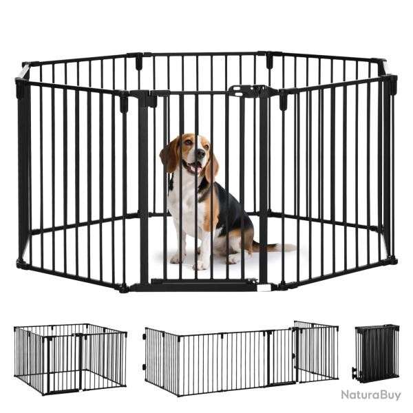 Barri�re de s�curit� modulable pour chemin�e parc 482,5 x 76 x 19,5 cm porte autofermante pratique