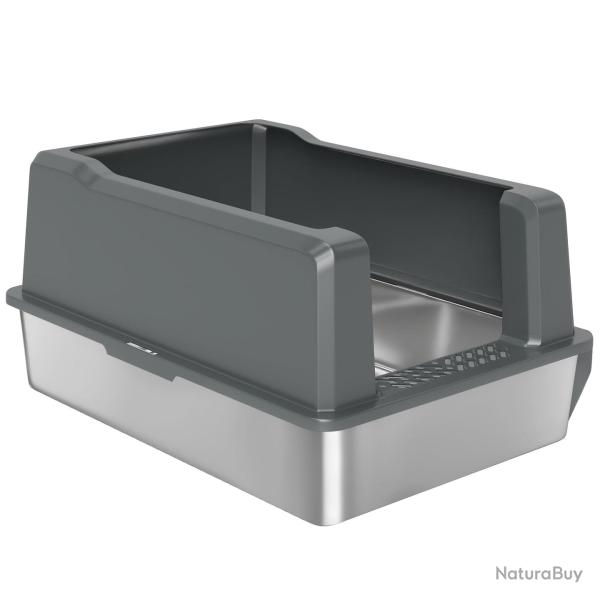 Bac � liti�re semi-ferm�e pour chat 71 x 50,8 x 35,5 cm �tanche anti-d�versement moderne salon en a