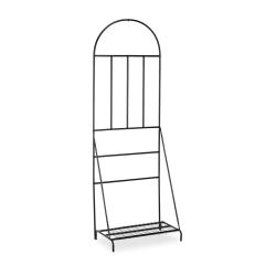 &Eacute;tag&egrave;re &agrave; fleurs avec treillis d&eacute;coratif jardin terrasse balcon 180 x 70 x 30 cm ambiance romantiqu