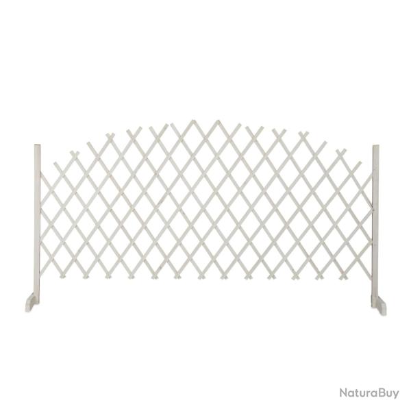 Treillis extensible d�coratif pour plantes grimpantes jardin 108,5 x 200 x 30 cm en bois de sapin n