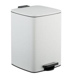 Poubelle de cuisine moderne grande capacit&eacute; 40 x 28 x 34 cm ouverture facile en m&eacute;tal gris 13_00170