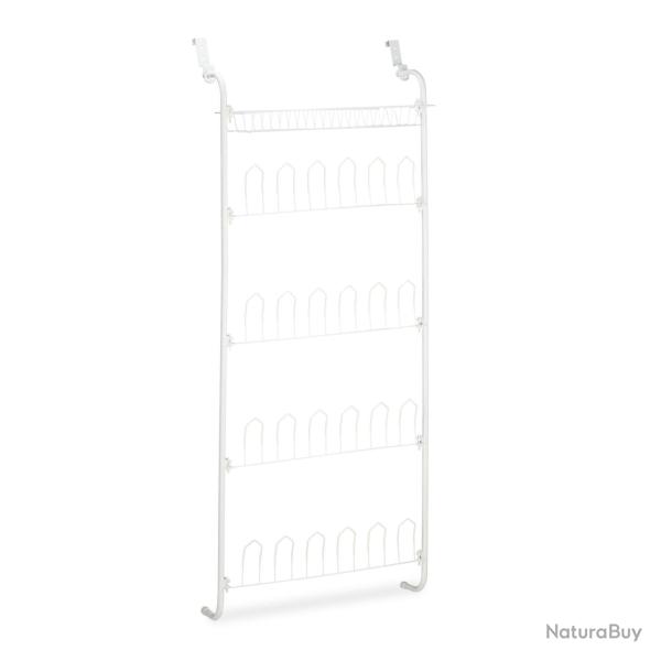 Range-chaussures suspendu moderne 4 niveaux 80 x 20 x 60 cm pratique gain de place en plastique noi