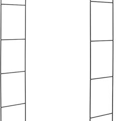 Arche de jardin r&eacute;glable pour rosiers 195 x 140 x 38 cm soutien solide plantes grimpantes ambiance