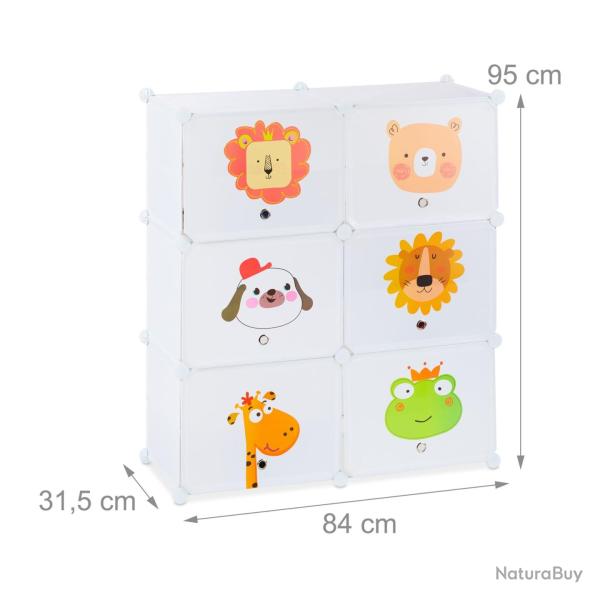 Etag�re � chaussures embo�table multifonctionnelle enfants 12 compartiments 75 x 30 x 30 cm en plas