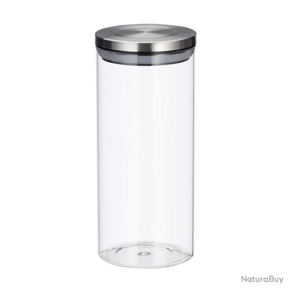 Lot de 3 pots de stockage ronds cuisine 13 l en verre transparent 13_0007649