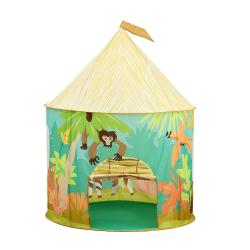 Tente de jeu color&eacute;e int&eacute;rieur ext&eacute;rieur 100 x 100 x 140 cm montage rapide ambiance jungle en polye