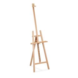 Chevalet r&eacute;glable pour artistes et enfants bois 75 x 60 x 128 cm pliable design pratique en h&ecirc;tre n