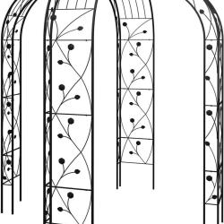 Pavillon de jardin treillis pour rosiers dimensions 250 x 199 x 199 cm espace ombrag&eacute; d&eacute;coratif en