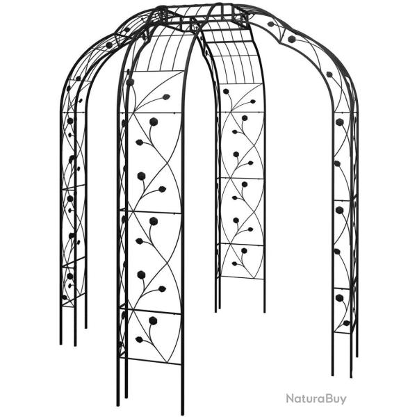 Pavillon de jardin treillis pour rosiers dimensions 250 x 199 x 199 cm espace ombrag� d�coratif en