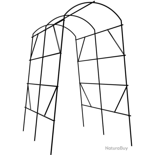 Arceau de jardin pour concombres et l�gumes 230 x 140 x 198 cm structure r�sistante intemp�ries en