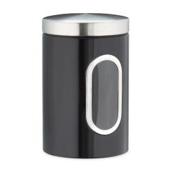 Bocal de stockage multifonctionnel cuisine avec fen&ecirc;tre de visualisation 20 x 10 x 10 cm en m&eacute;tal a