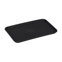 Bac &agrave; chaussures rectangulaire pour le vestibule 3 x 60 x 40 cm en polypropyl&egrave;ne noir 13_0007635