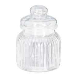 Lot de 6 bocaux en verre ronds herm&eacute;tiques cuisine transparent 700 ml en verre clair 13_0007965