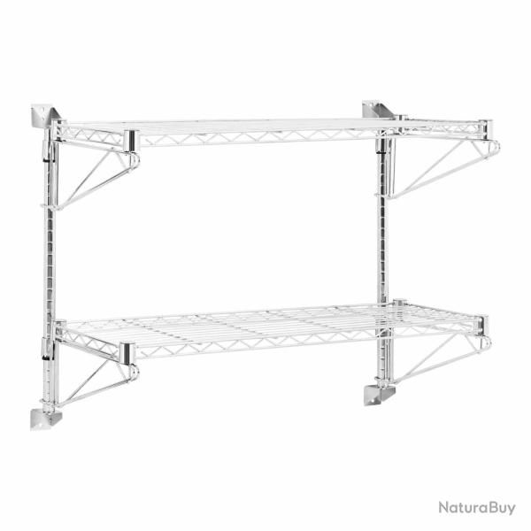 �tag�re murale �tag�re murale de cuisine �tag�re murale professionnelle (tablettes de 90 cm, acier