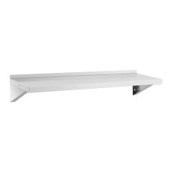 &Eacute;tag&egrave;re murale acier inoxydable 120 x 40 cm jusqu'&agrave; 80 kg &eacute;tag&egrave;re murale industrielle &eacute;tag&egrave;re mural
