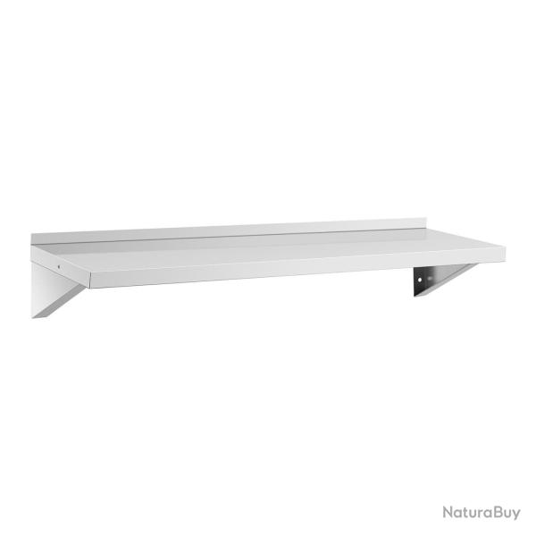 �tag�re murale acier inoxydable 120 x 40 cm jusqu'� 80 kg �tag�re murale industrielle �tag�re mural