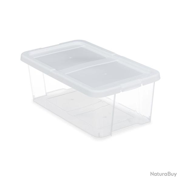 Lot de 12 bo�tes � chaussures empilables rangement transparent 34 x 24 x 14 cm utilisation polyvale