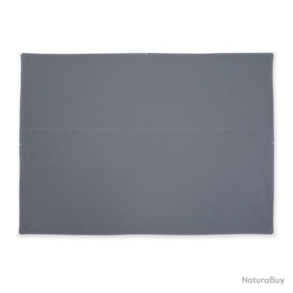 Voile d'ombrage rectangulaire 250 x 350 cm protection UV durable style ext�rieur en polyester gris