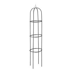Trellis d&eacute;coratif support plantes grimpantes jardin 200 x 30 cm embellissement m&eacute;tallique noir 13_0