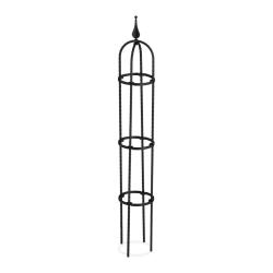 Lot de 2 treillis d&eacute;coratifs pour plantes grimpantes jardin 100 x 30 cm en m&eacute;tal vert 13_0011746