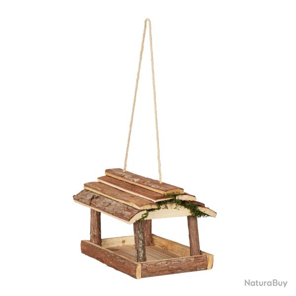 Mangeoire � oiseaux d�corative accrocher jardin terrasse ouverture facile 30 x 20 x 15 cm en bois m