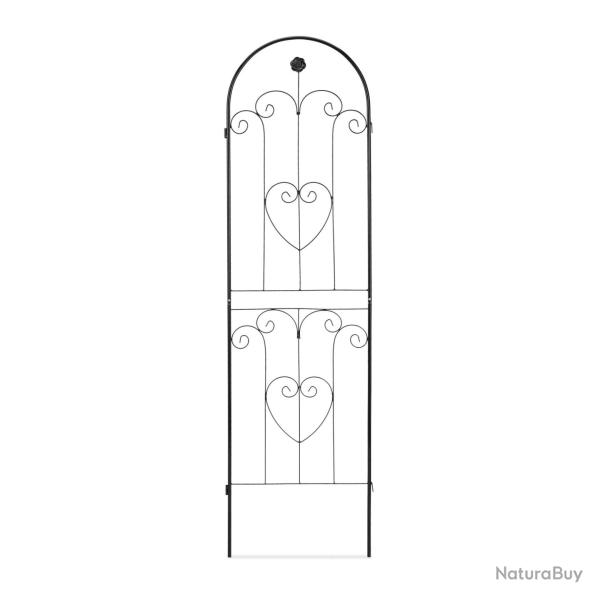 Lot de 2 tuteurs � tomates pliables pour plantes grimpantes jardin 150 x 50 cm en m�tal vert 13_001