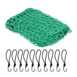 Filet de protection remorque s&eacute;curis&eacute; 2,5 x 3,5 m installation rapide avec crochets en plastique ve