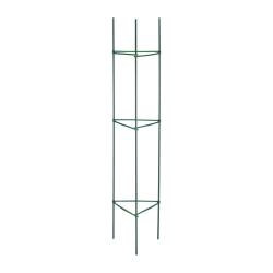 Lot de 4 tuteurs &agrave; tomates jardin balcon 150 cm en m&eacute;tal vert 13_0011786