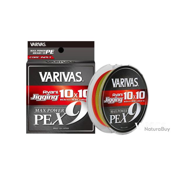Tresse Varivas Avani Jigging 10 x 10 Max Power PE X9 600m PE 6 90 LB 600 m