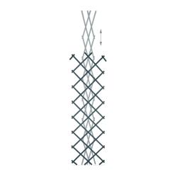 Lot de 3 tuteurs extensibles pour plantes grimpantes jardin terrasse 150 x 30 x 15 cm en plastique