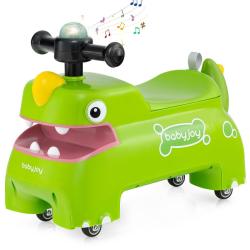 Jouet de trottinette pour tout-petits 52 x 23,5 x 38 cm avec son lumineux 4 roues stables en pp ver