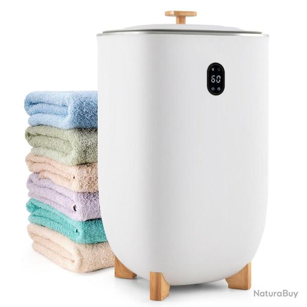 Seau chauffant � serviettes 34 x 34 x 66,5 cm grande capacit� avec s�chage rapide style moderne en