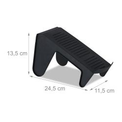 Lot de 12 empileurs de chaussures optimis&eacute;s rangement ordonn&eacute; surface antid&eacute;rapante 30 x 10 x 10 cm