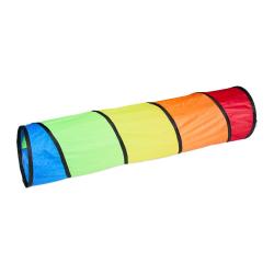 Tunnel de jeu pliable pour enfants int&eacute;rieur ext&eacute;rieur 200 x 60 cm facile &agrave; monter ambiance color&eacute;e