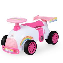 Voiture &agrave; roulettes pour enfants glissante 55 x 32 x 29 cm divertissante et s&eacute;curis&eacute;e style licorne