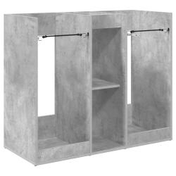 Armoire de golf moderne rectangulaire grand espace de stockage garage 102 x 45 x 85 cm en bois gris