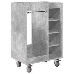 Armoire de golf moderne avec grande capacit&eacute; de rangement 65 x 45 x 98 cm en bois gris b&eacute;ton 02_005
