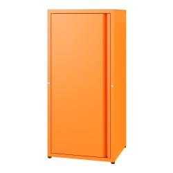 Armoire &eacute;tag&egrave;re meuble de rangement m&eacute;tallique acier 88 x 40 x 35 cm orange 03_0008906