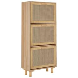 Armoire &agrave; chaussures range chaussures rangement meuble entr&eacute;e couloir salon 52 x 25 x 115 cm bois d