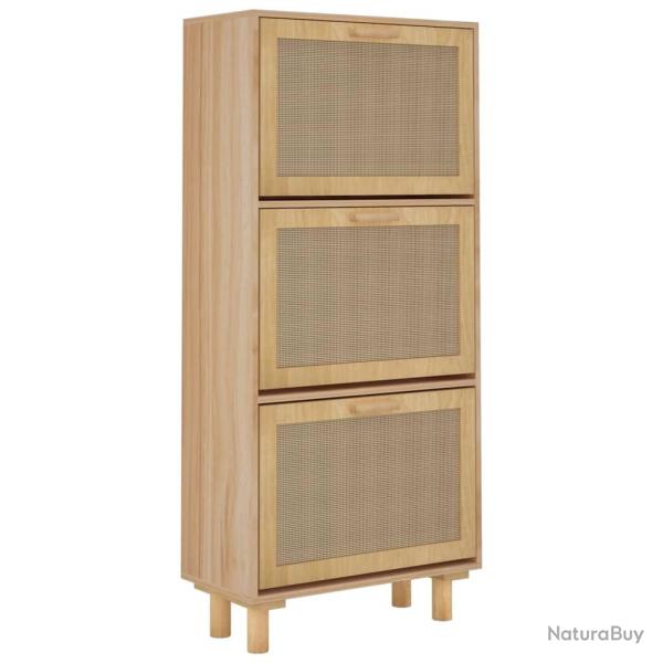 Armoire � chaussures range chaussures rangement meuble entr�e couloir salon 52 x 25 x 115 cm bois d