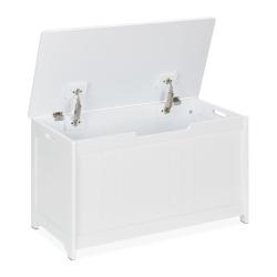 Coffre de rangement avec couvercle 60 x 40 x 30 cm pour jouets pratique design sobre en plastique b