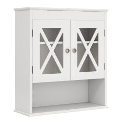 Armoire murale de salle de bain 54 x 20 x 60 cm avec &eacute;tag&egrave;re ajustable et acc&egrave;s facile en acrylique